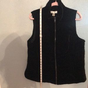 Black Velvety Vest
